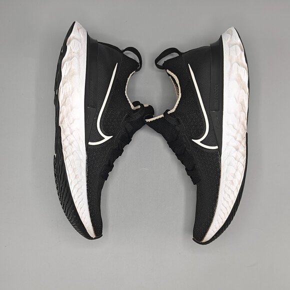 Nike React Infinity Flyknit Shoes Women's 7 Black White Running Sneaker - Picture 5 of 11
